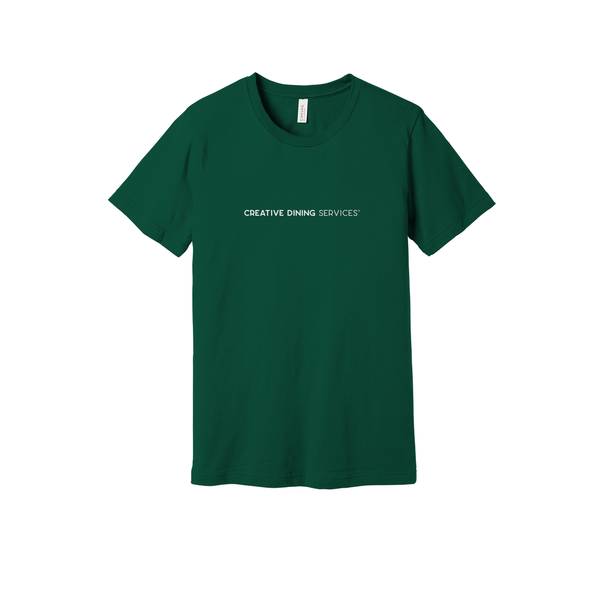 creativedining-everyday-essentials-short-sleeve-tee-dtf-front-BC3001-forest-flat-front