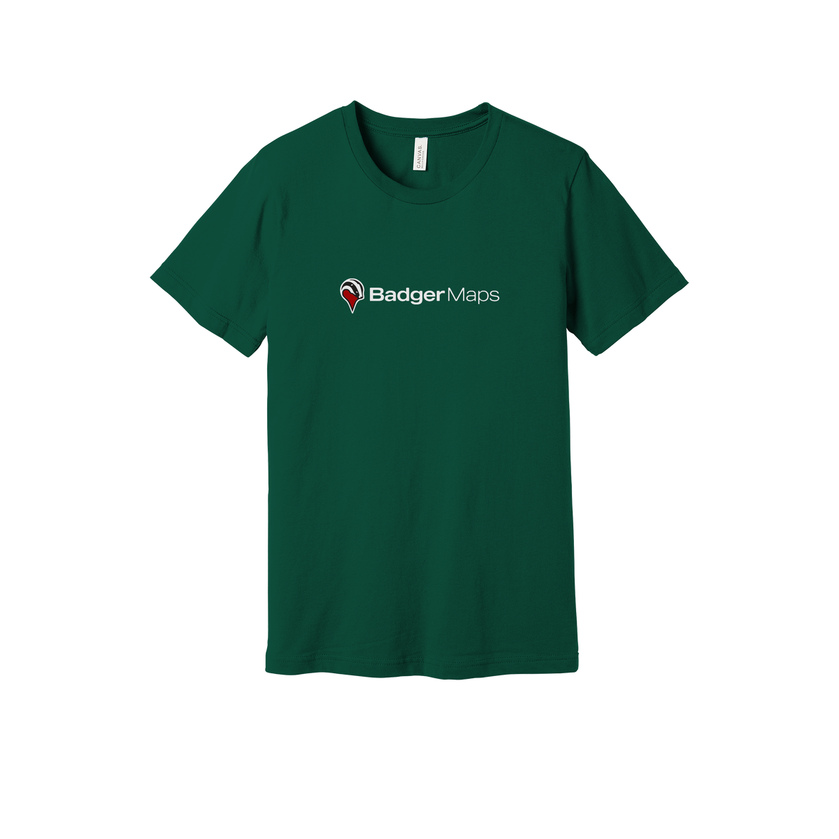 badgermapping-everyday-essentials-short-sleeve-tee-dtf-front-BC3001-forest-flat-front