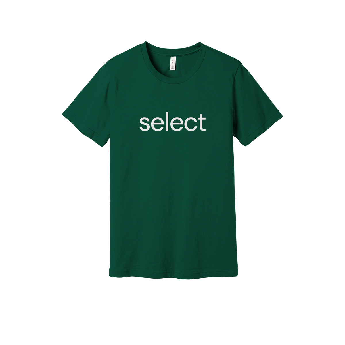meetselect-everyday-essentials-short-sleeve-tee-dtf-front-BC3001-forest-flat-front