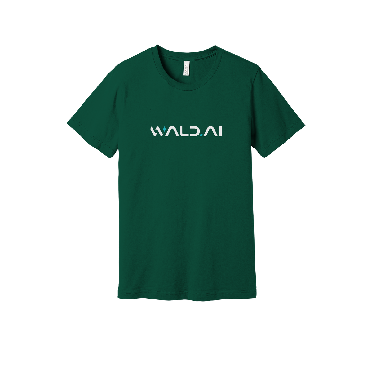 wald-everyday-essentials-short-sleeve-tee-dtf-front-BC3001-forest-flat-front