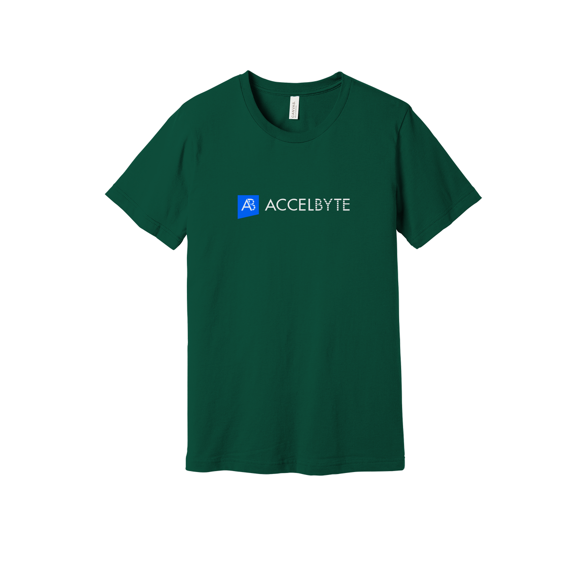 accelbyte-everyday-essentials-short-sleeve-tee-dtf-front-BC3001-forest-flat-front
