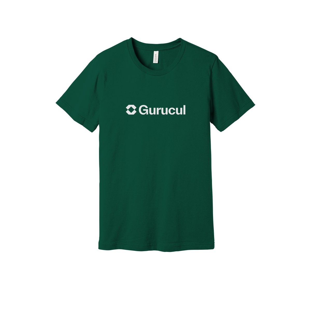 gurucul-everyday-essentials-short-sleeve-tee-dtf-front-BC3001-forest-flat-front