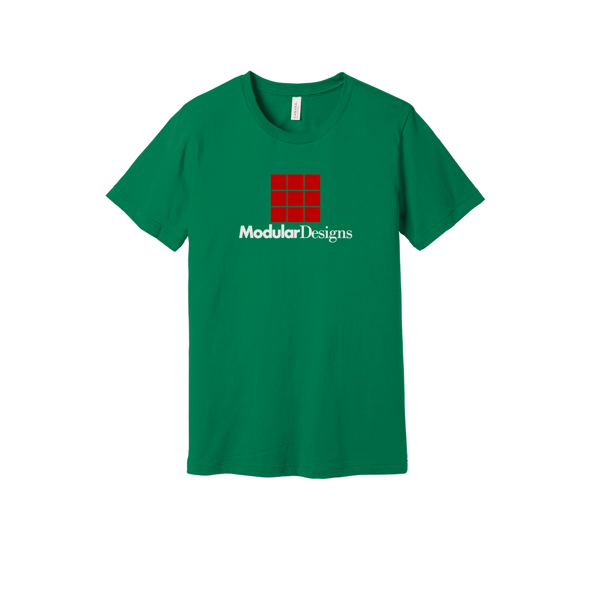 modulardesignsflooring-everyday-essentials-short-sleeve-tee-dtf-front-BC3001-kelly-flat-front