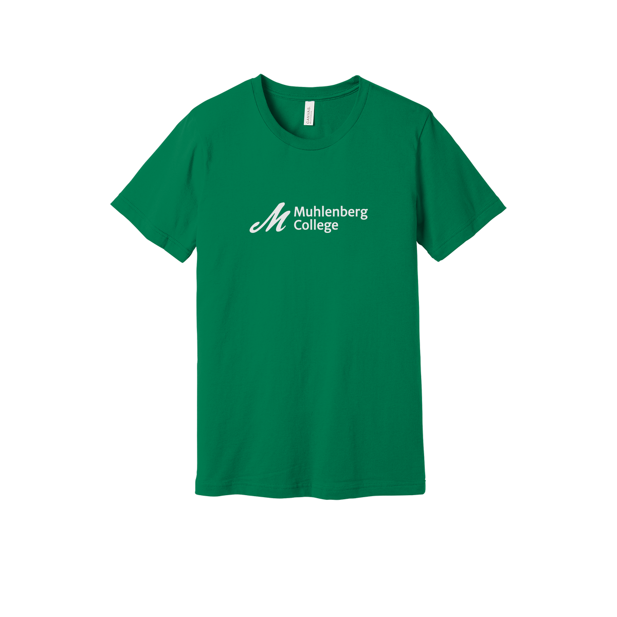 muhlenberg-everyday-essentials-short-sleeve-tee-dtf-front-BC3001-kelly-flat-front