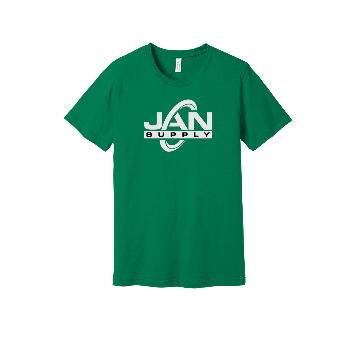 jan-pro-everyday-essentials-short-sleeve-tee-dtf-front-BC3001-kelly-flat-front