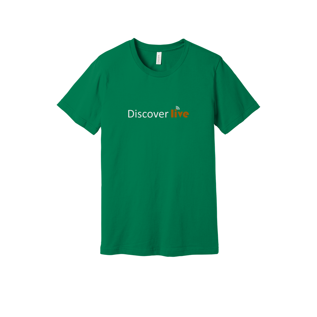 discover-everyday-essentials-short-sleeve-tee-dtf-front-BC3001-kelly-flat-front