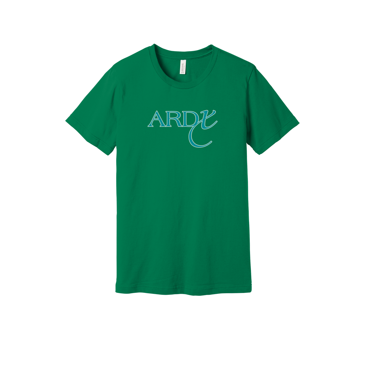 ardx-everyday-essentials-short-sleeve-tee-dtf-front-BC3001-kelly-flat-front