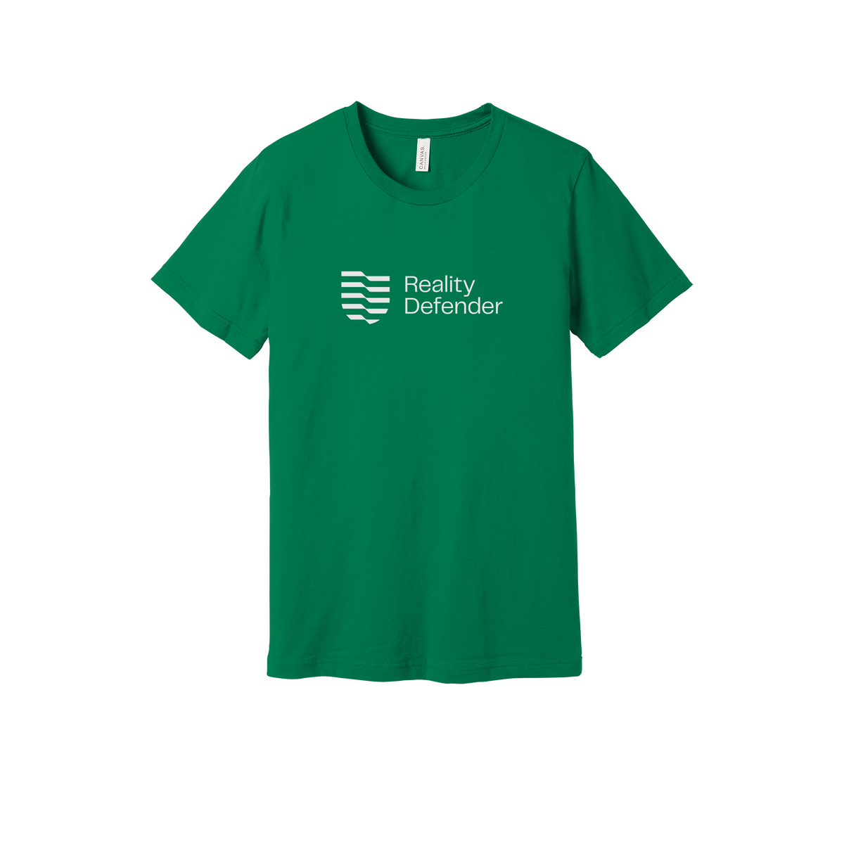 realitydefender-everyday-essentials-short-sleeve-tee-dtf-front-BC3001-kelly-flat-front
