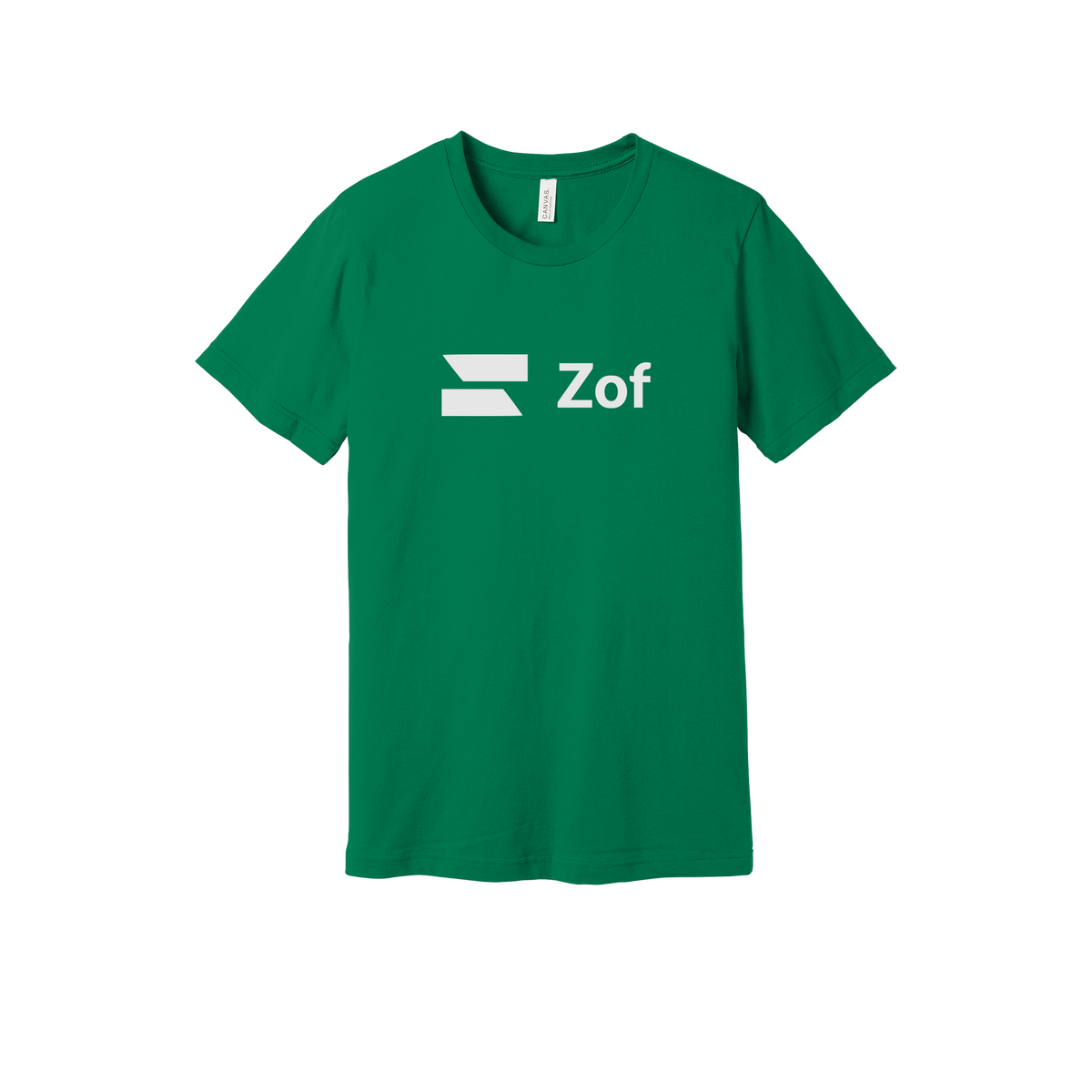 zof-everyday-essentials-short-sleeve-tee-dtf-front-BC3001-kelly-flat-front