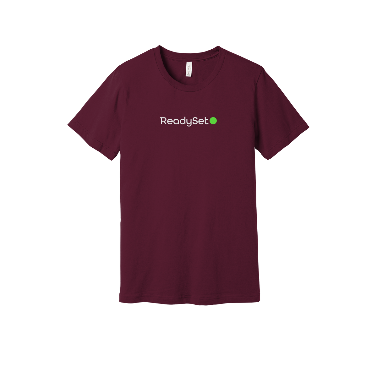 readysetsurgical-everyday-essentials-clinic-short-sleeve-tee-dtf-front-BC3001-maroon-flat-front