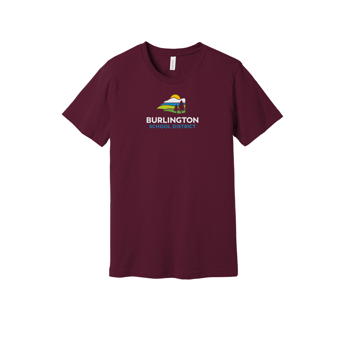 bsdvt-everyday-essentials-short-sleeve-tee-dtf-front-BC3001-maroon-flat-front