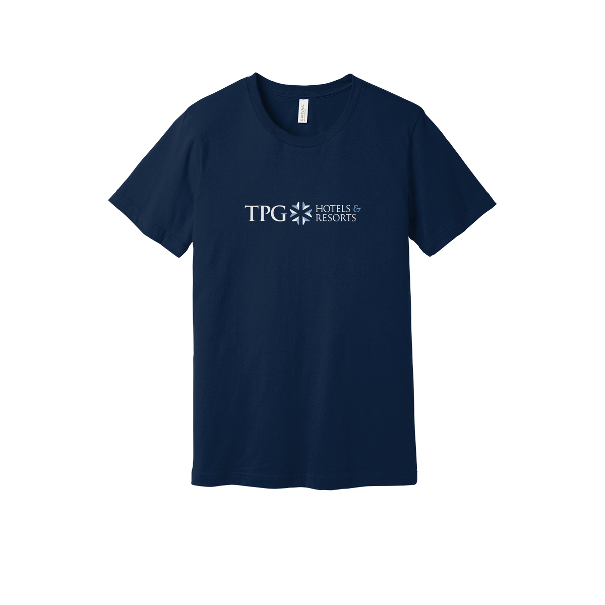 tpghotelsandresorts-everyday-essentials-short-sleeve-tee-dtf-front-BC3001-navy-flat-front