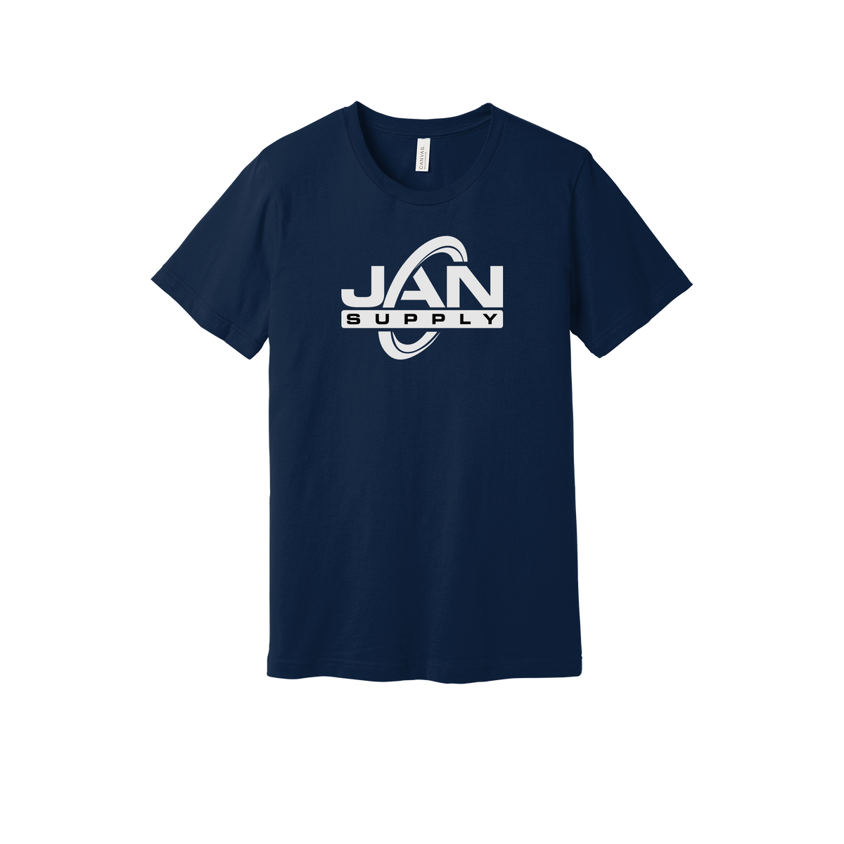 jan-pro-everyday-essentials-short-sleeve-tee-dtf-front-BC3001-navy-flat-front