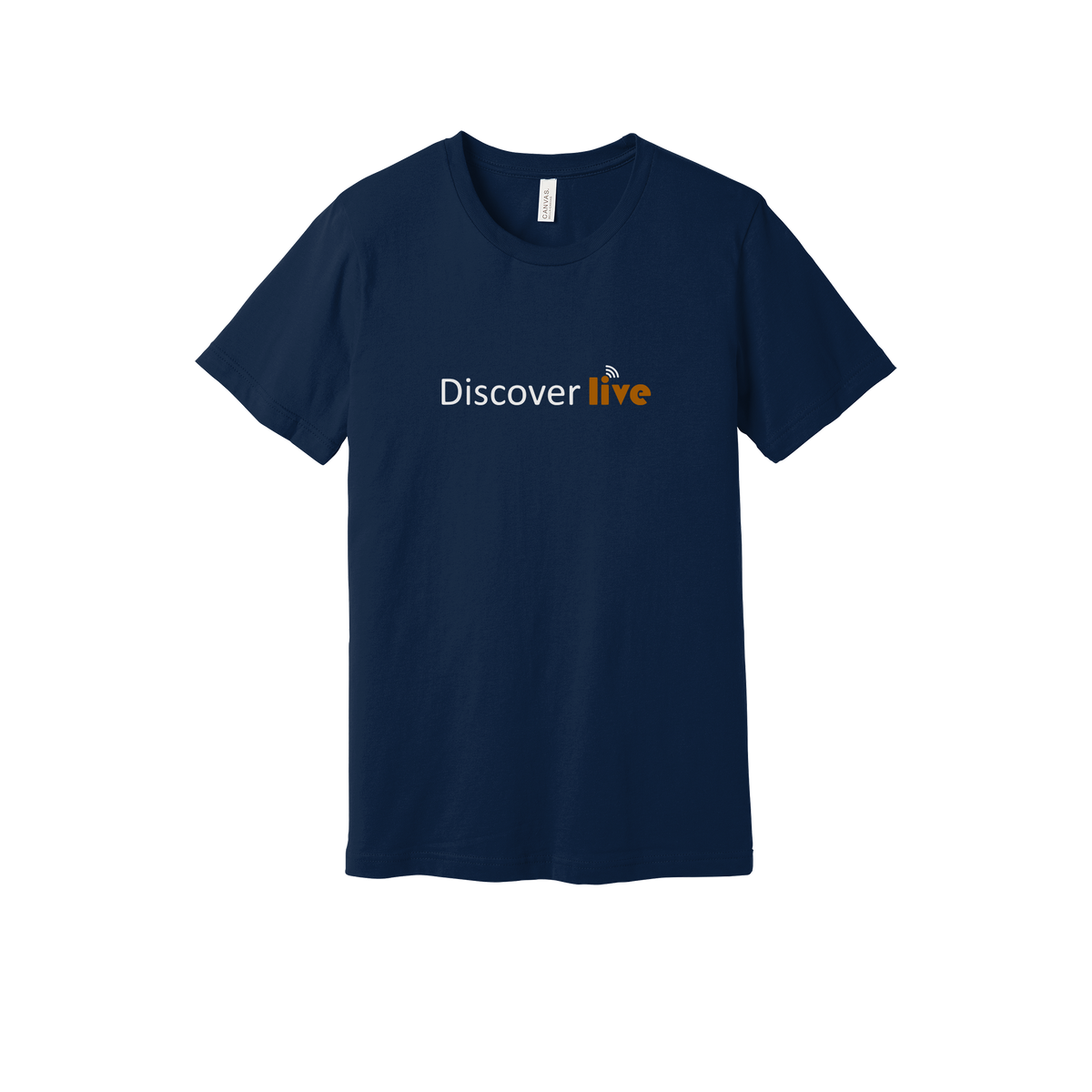 discover-everyday-essentials-short-sleeve-tee-dtf-front-BC3001-navy-flat-front