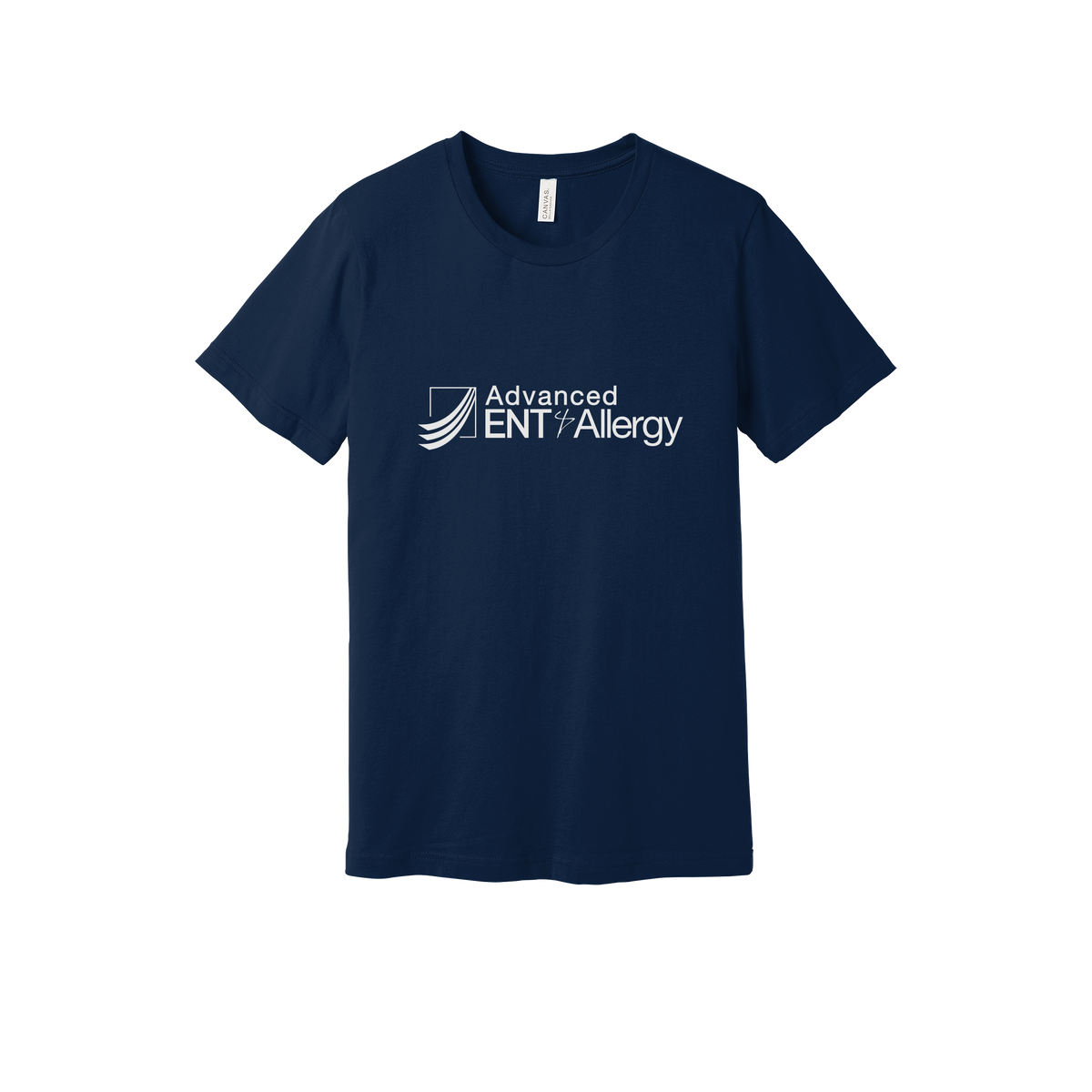 advancedentandallergy-everyday-essentials-clinic-short-sleeve-tee-dtf-front-BC3001-navy-flat-front