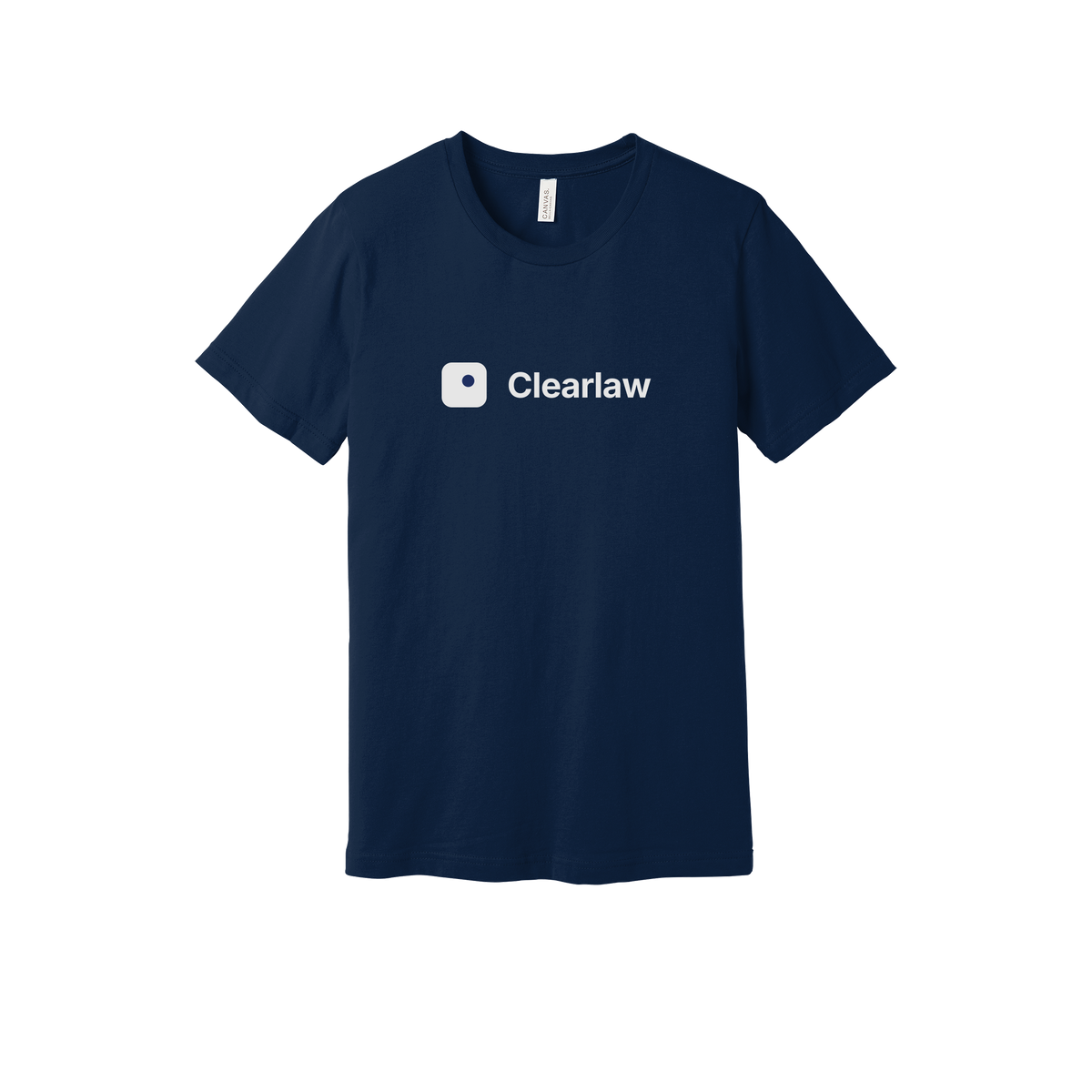 clearlaw-everyday-essentials-short-sleeve-tee-dtf-front-BC3001-navy-flat-front