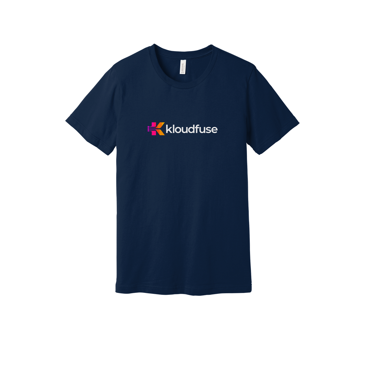 kloudfuse-everyday-essentials-short-sleeve-tee-dtf-front-BC3001-navy-flat-front