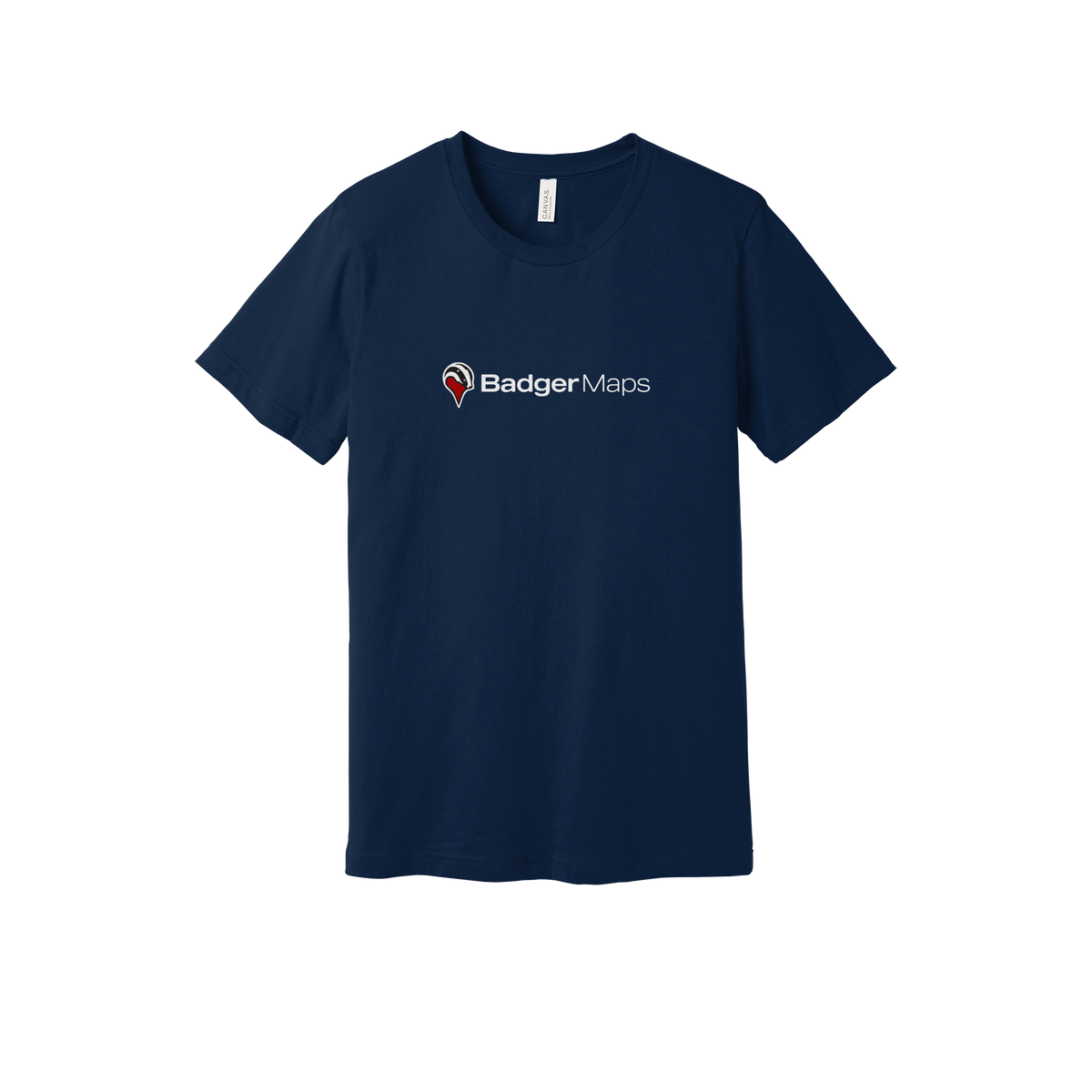 badgermapping-everyday-essentials-short-sleeve-tee-dtf-front-BC3001-navy-flat-front