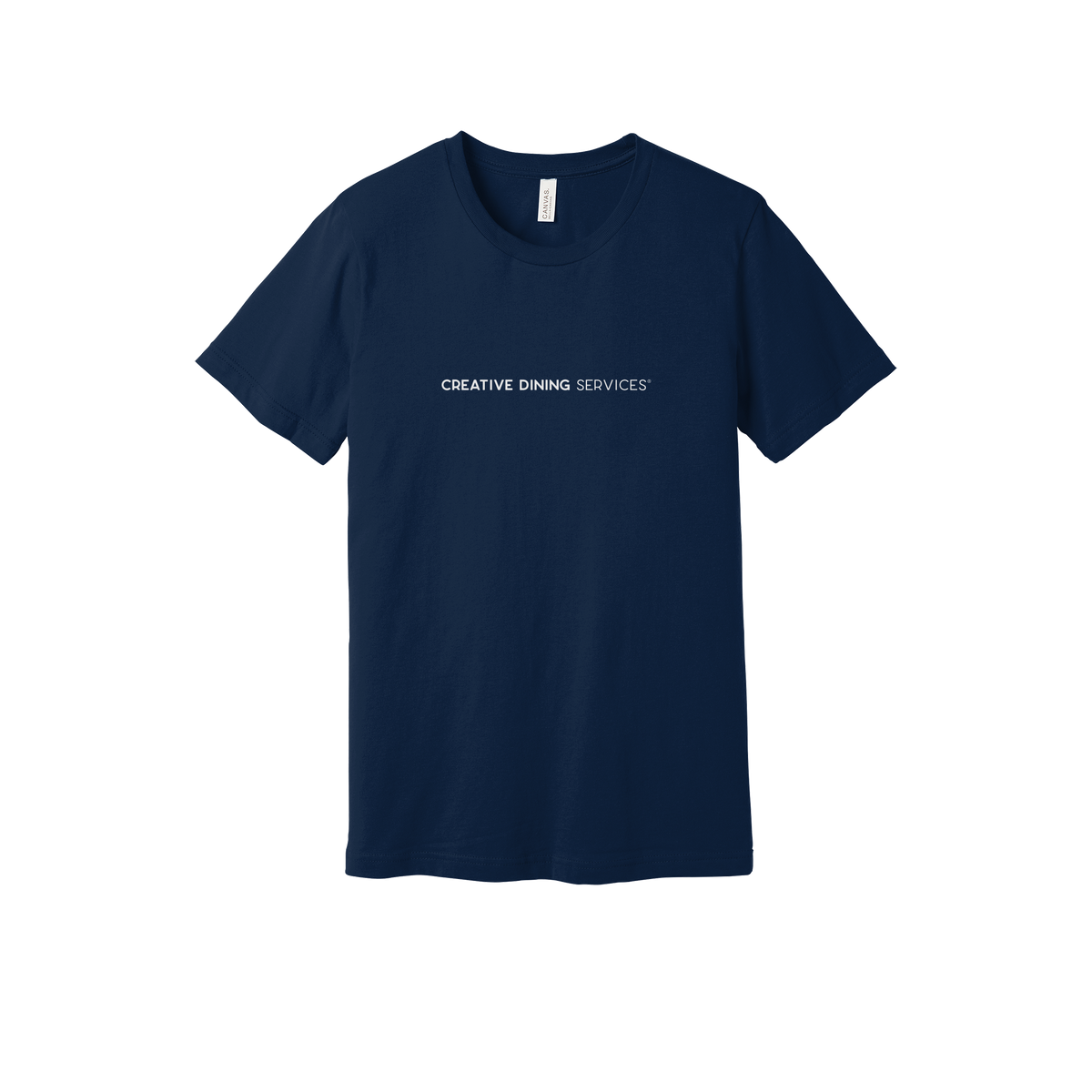 creativedining-everyday-essentials-short-sleeve-tee-dtf-front-BC3001-navy-flat-front