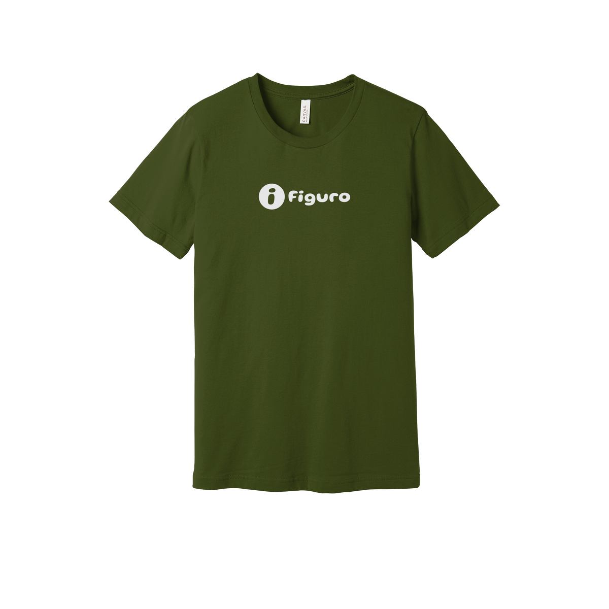 getfiguro-everyday-essentials-short-sleeve-tee-dtf-front-BC3001-olive-flat-front