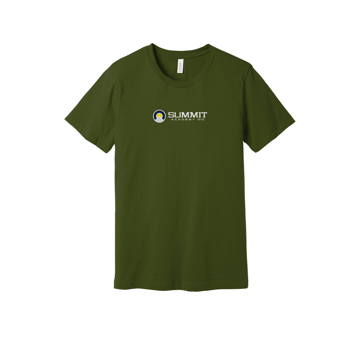 saoic-everyday-essentials-short-sleeve-tee-dtf-front-BC3001-olive-flat-front
