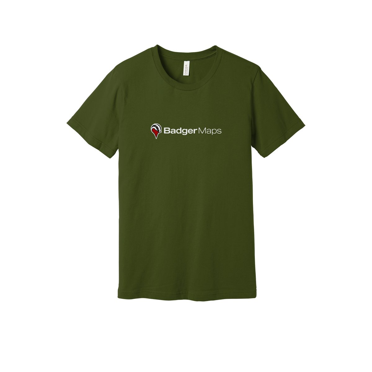 badgermapping-everyday-essentials-short-sleeve-tee-dtf-front-BC3001-olive-flat-front