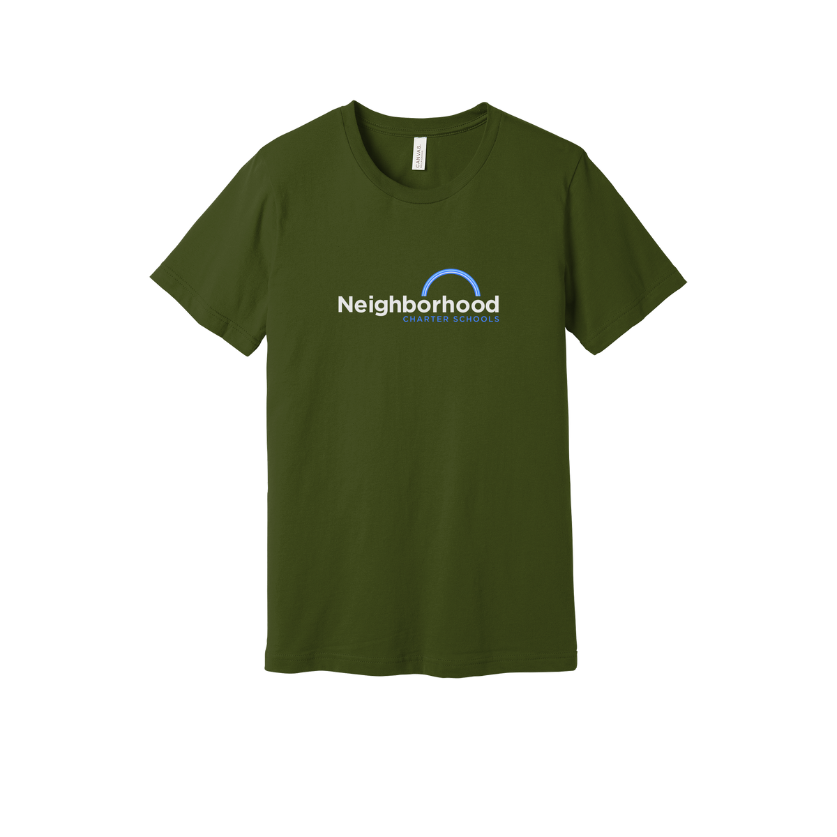 ncschools-everyday-essentials-short-sleeve-tee-dtf-front-BC3001-olive-flat-front