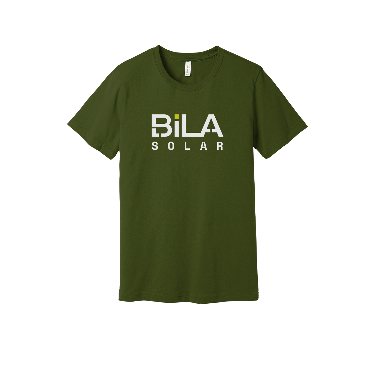 bilasolar-everyday-essentials-short-sleeve-tee-dtf-front-BC3001-olive-flat-front