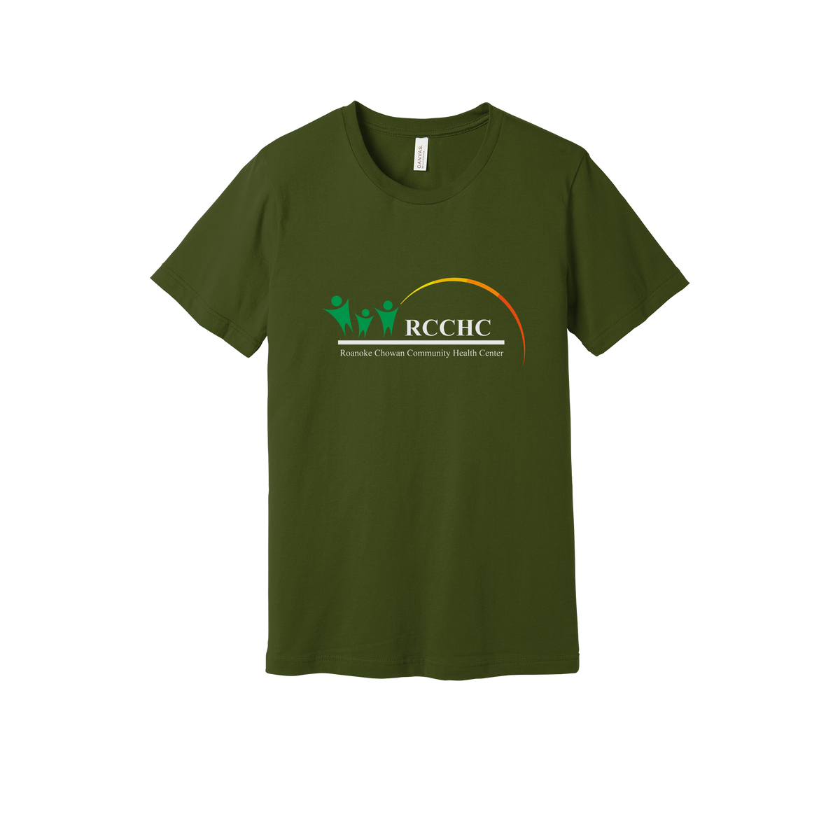 rcchc-everyday-essentials-clinic-short-sleeve-tee-dtf-front-BC3001-olive-flat-front