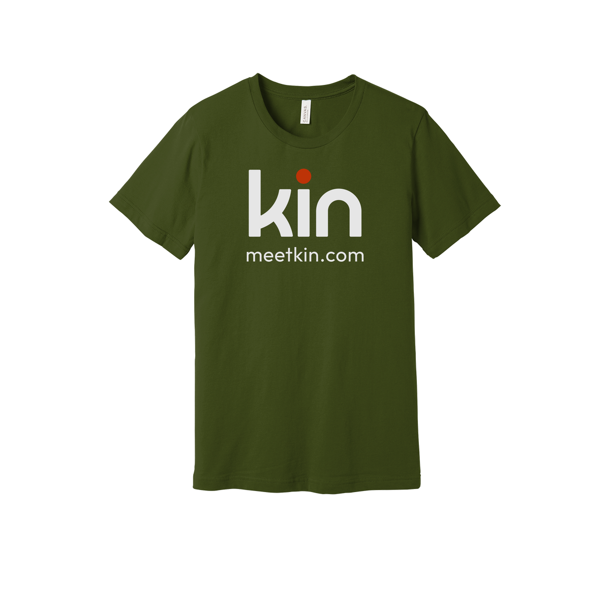 kin-everyday-essentials-short-sleeve-tee-dtf-front-BC3001-olive-flat-front