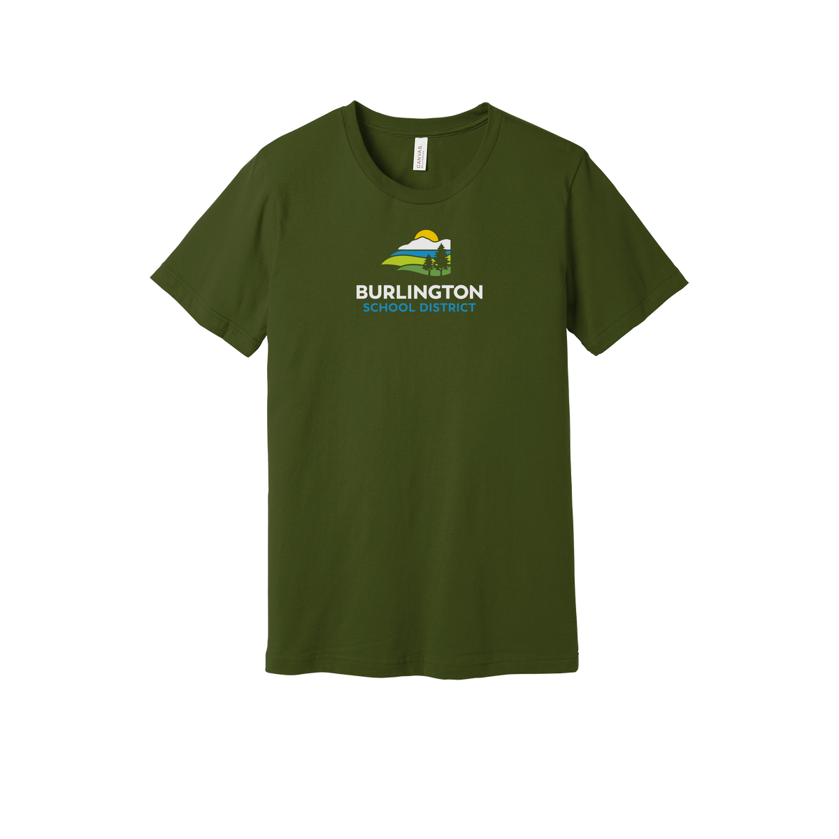 bsdvt-everyday-essentials-short-sleeve-tee-dtf-front-BC3001-olive-flat-front