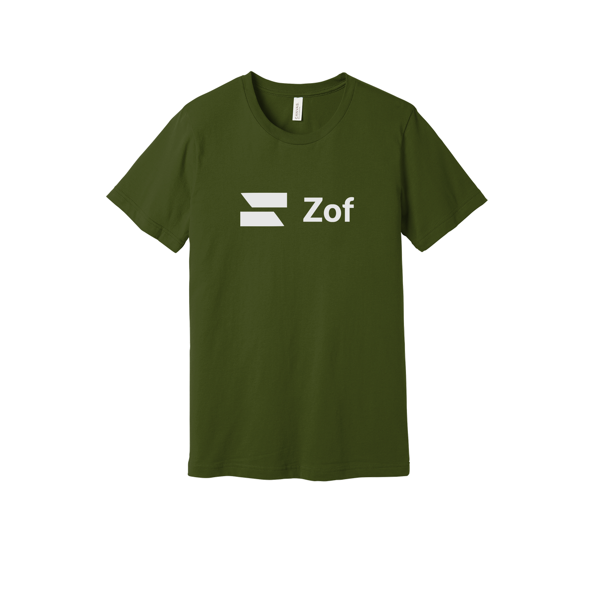 zof-everyday-essentials-short-sleeve-tee-dtf-front-BC3001-olive-flat-front