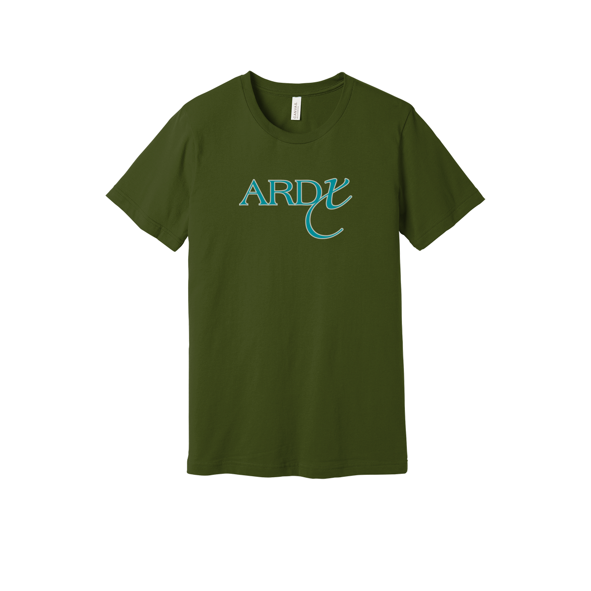 ardx-everyday-essentials-short-sleeve-tee-dtf-front-BC3001-olive-flat-front