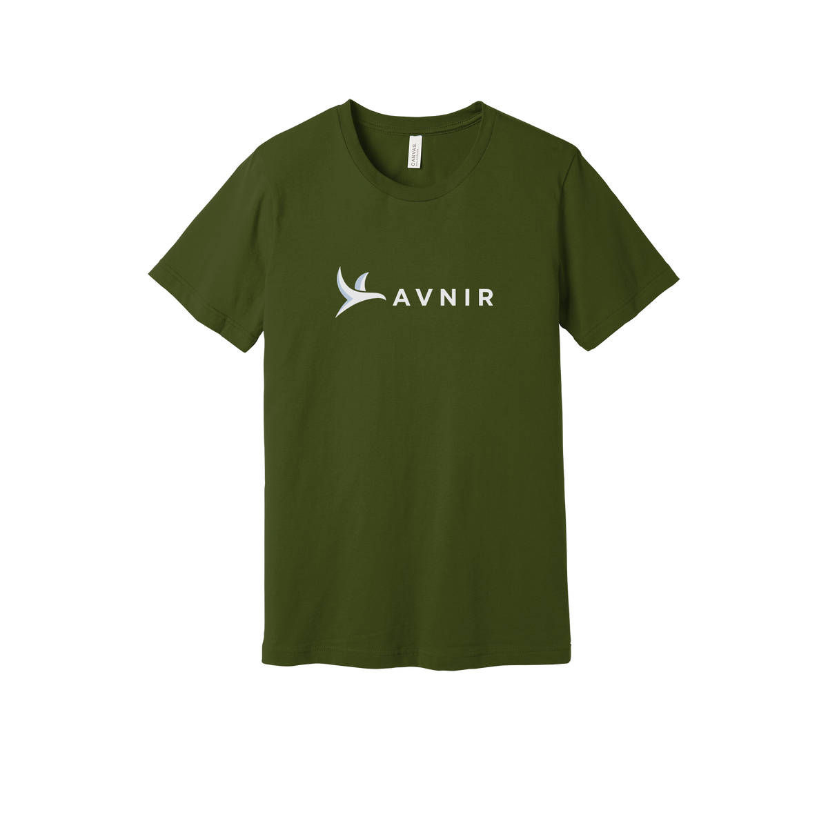 avnir-everyday-essentials-short-sleeve-tee-dtf-front-BC3001-olive-flat-front