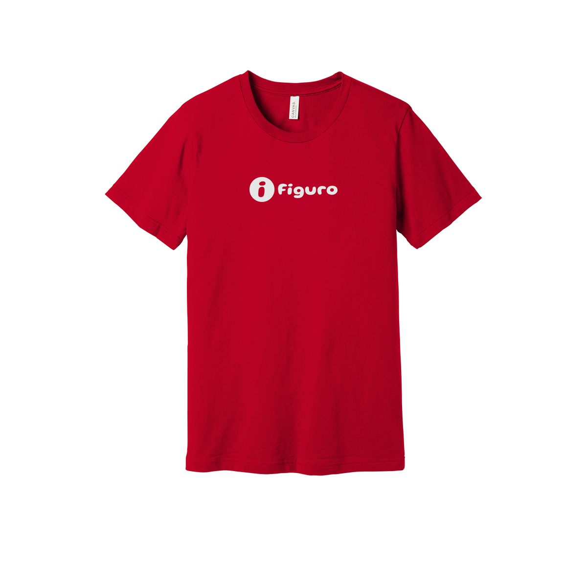 getfiguro-everyday-essentials-short-sleeve-tee-dtf-front-BC3001-red-flat-front