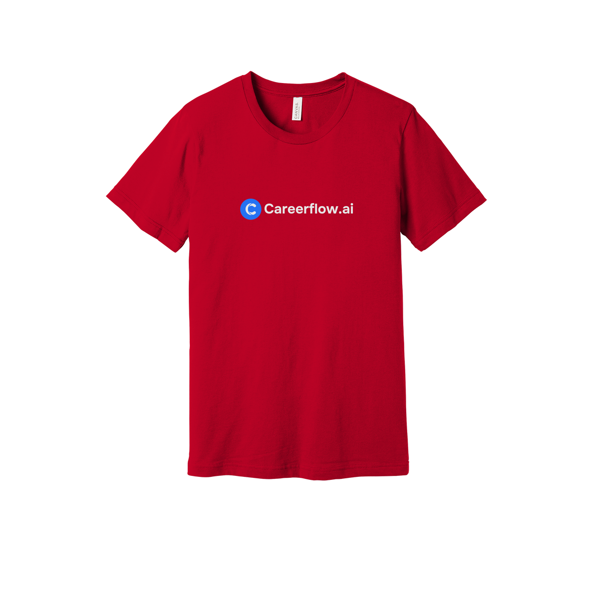 careerflow-everyday-essentials-short-sleeve-tee-dtf-front-BC3001-red-flat-front