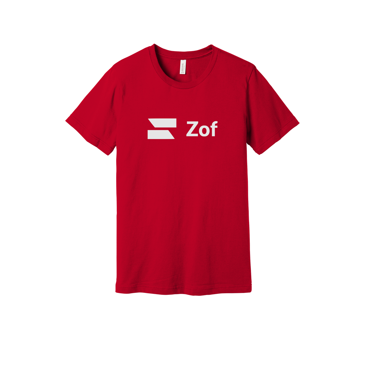 zof-everyday-essentials-short-sleeve-tee-dtf-front-BC3001-red-flat-front