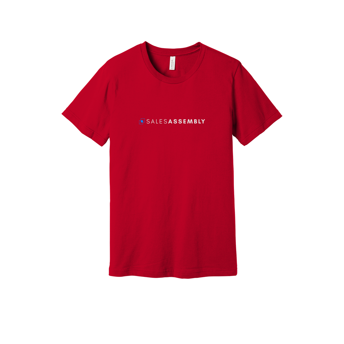 salesassembly-everyday-essentials-short-sleeve-tee-dtf-front-BC3001-red-flat-front