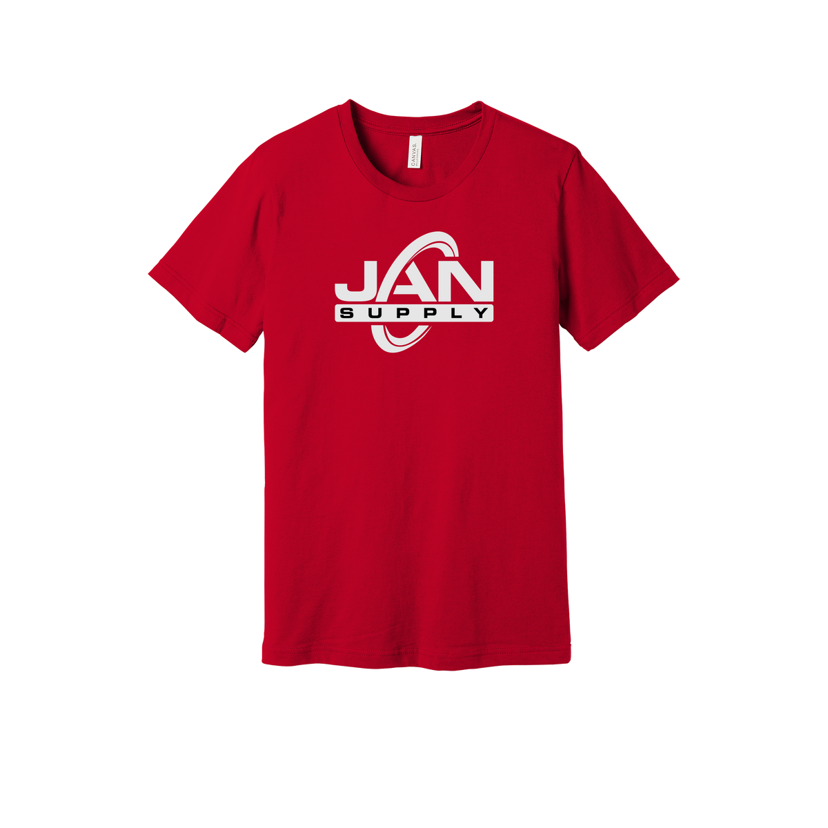 jan-pro-everyday-essentials-short-sleeve-tee-dtf-front-BC3001-red-flat-front