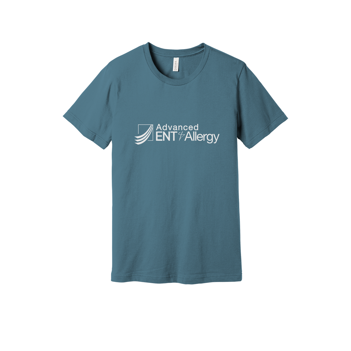 advancedentandallergy-everyday-essentials-clinic-short-sleeve-tee-dtf-front-BC3001-steelblue-flat-front