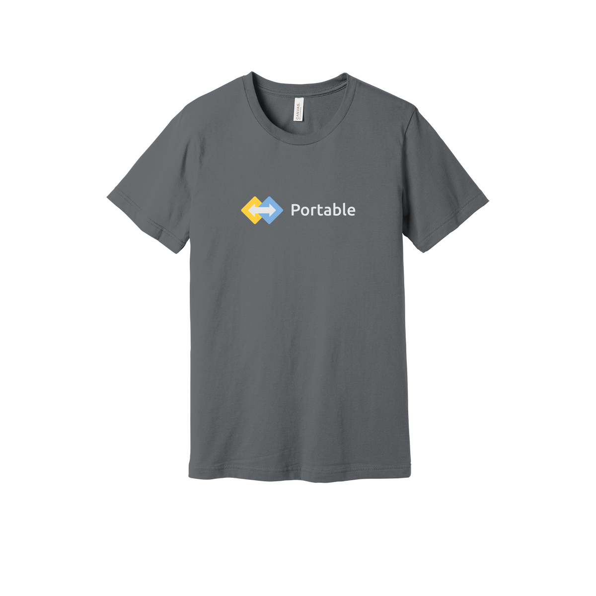 portable-everyday-essentials-short-sleeve-tee-dtf-front-BC3001-storm-flat-front