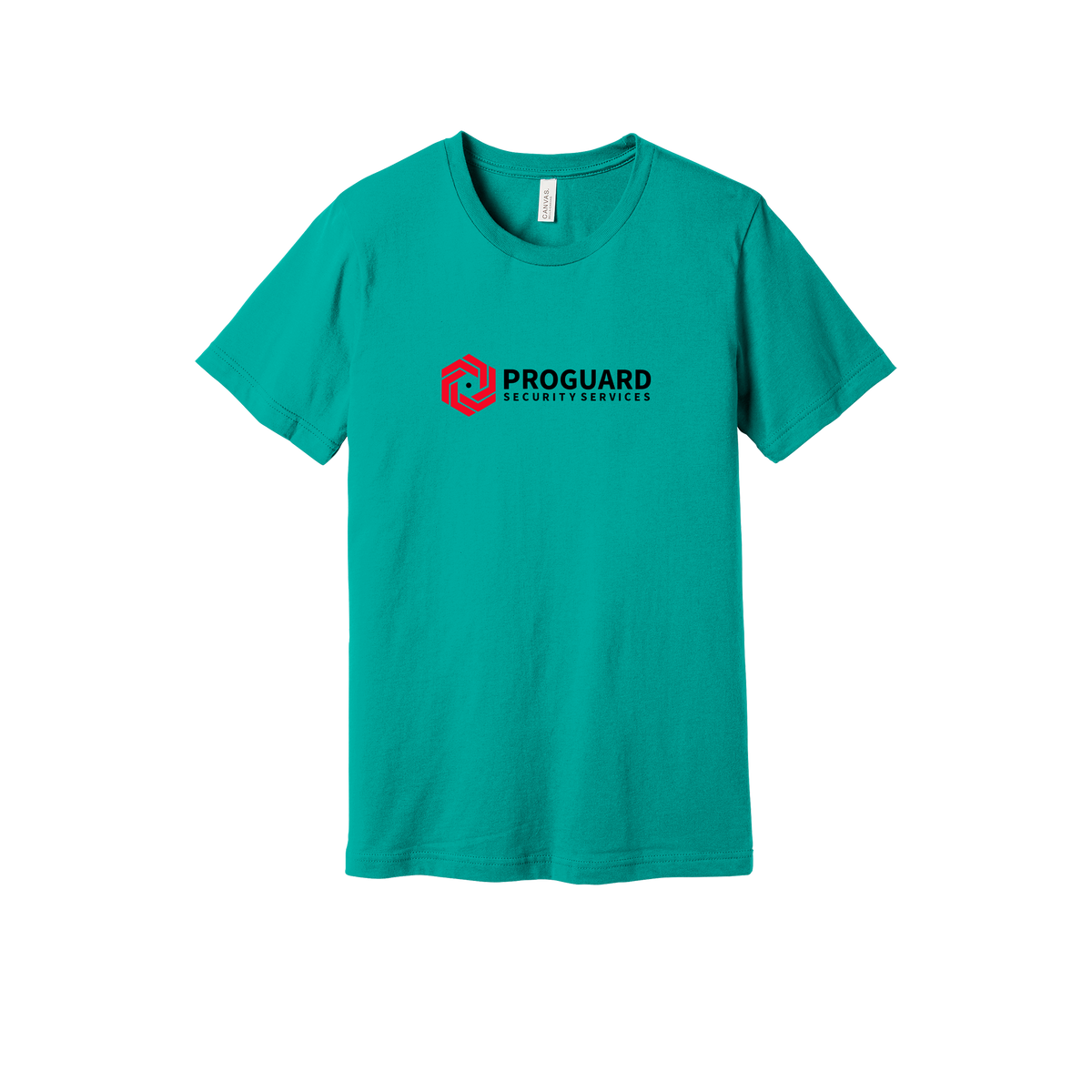proguardsecurityservices-everyday-essentials-short-sleeve-tee-dtf-front-BC3001-teal-flat-front