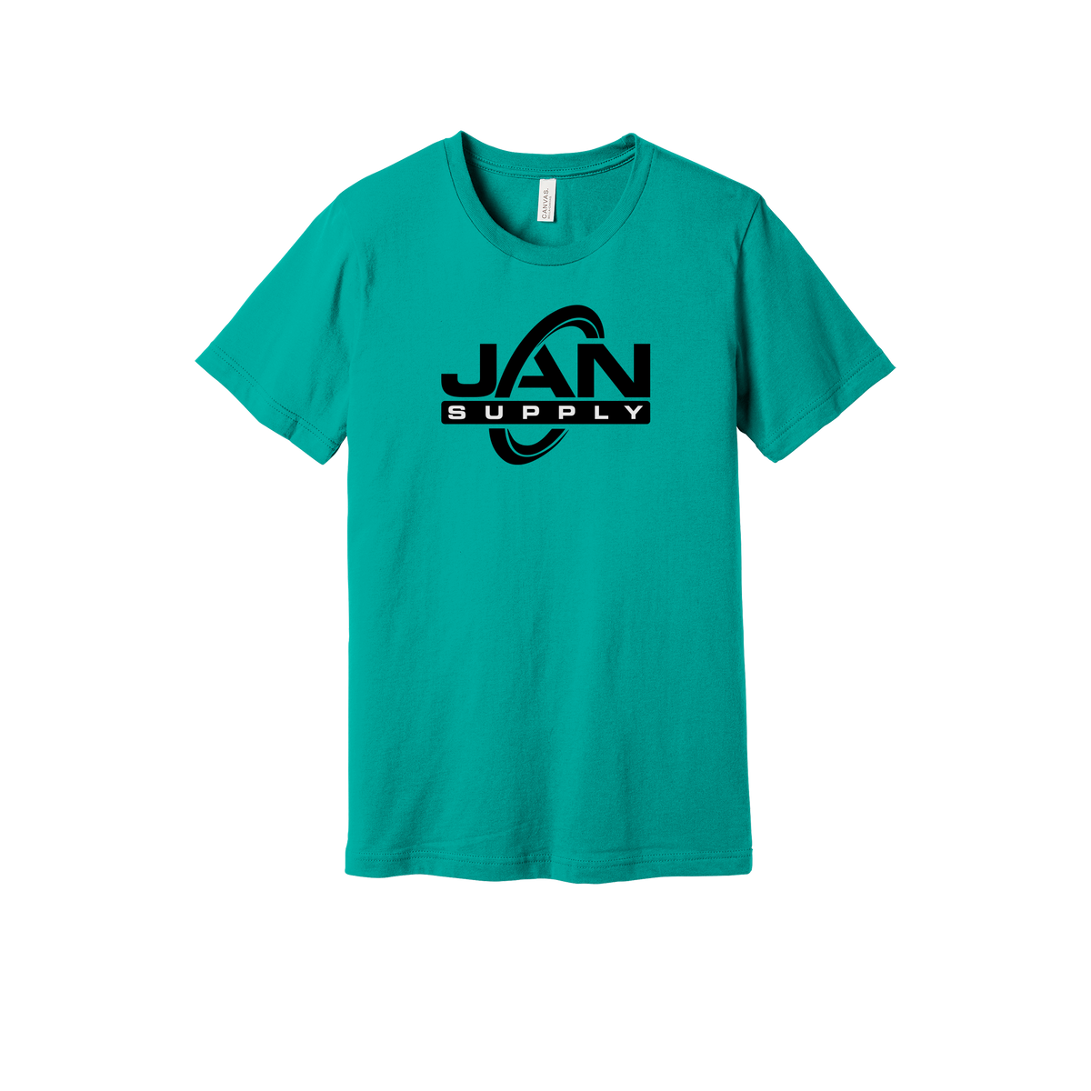 jan-pro-everyday-essentials-short-sleeve-tee-dtf-front-BC3001-teal-flat-front