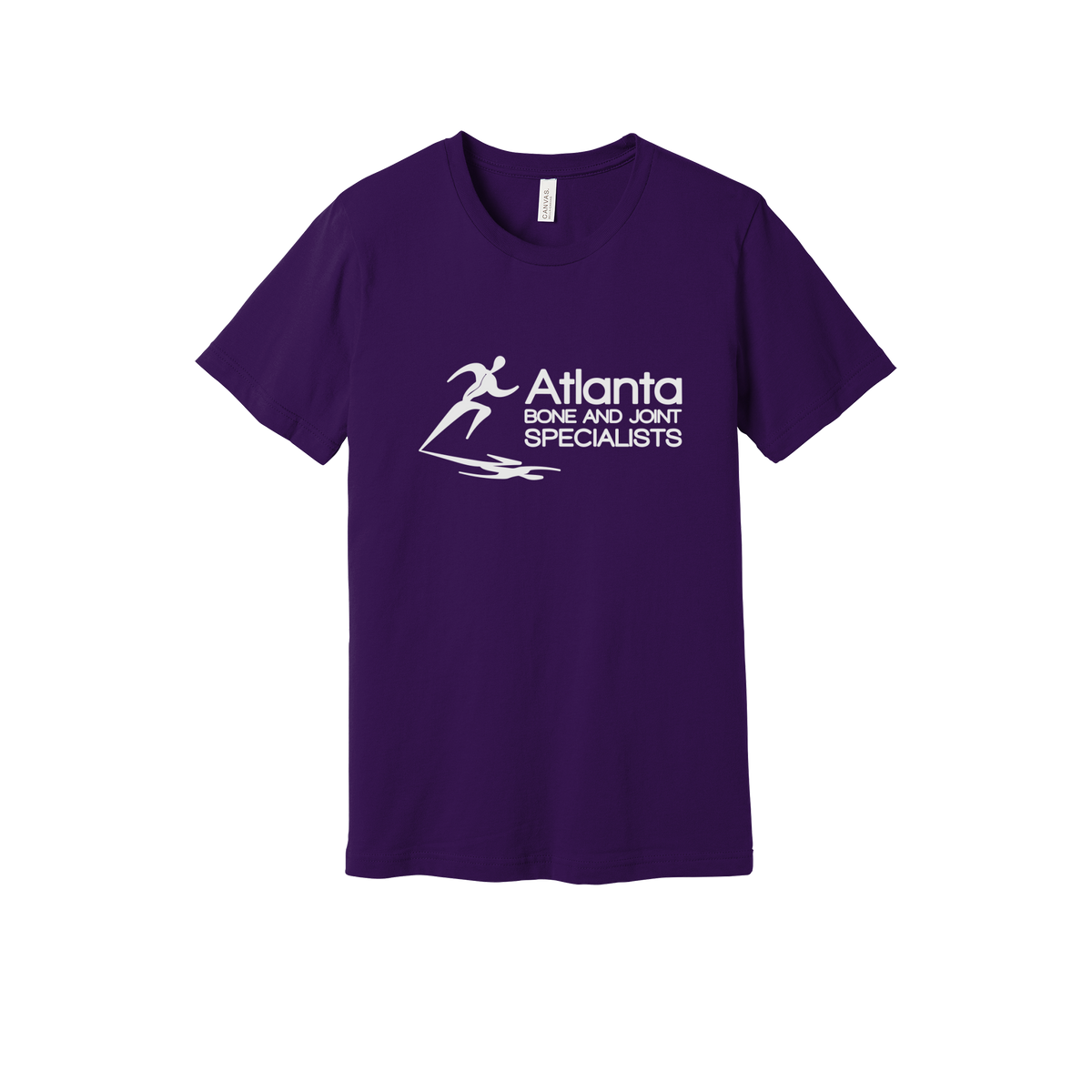 atlantaboneandjoint-everyday-essentials-clinic-short-sleeve-tee-dtf-front-BC3001-teampurple-flat-front