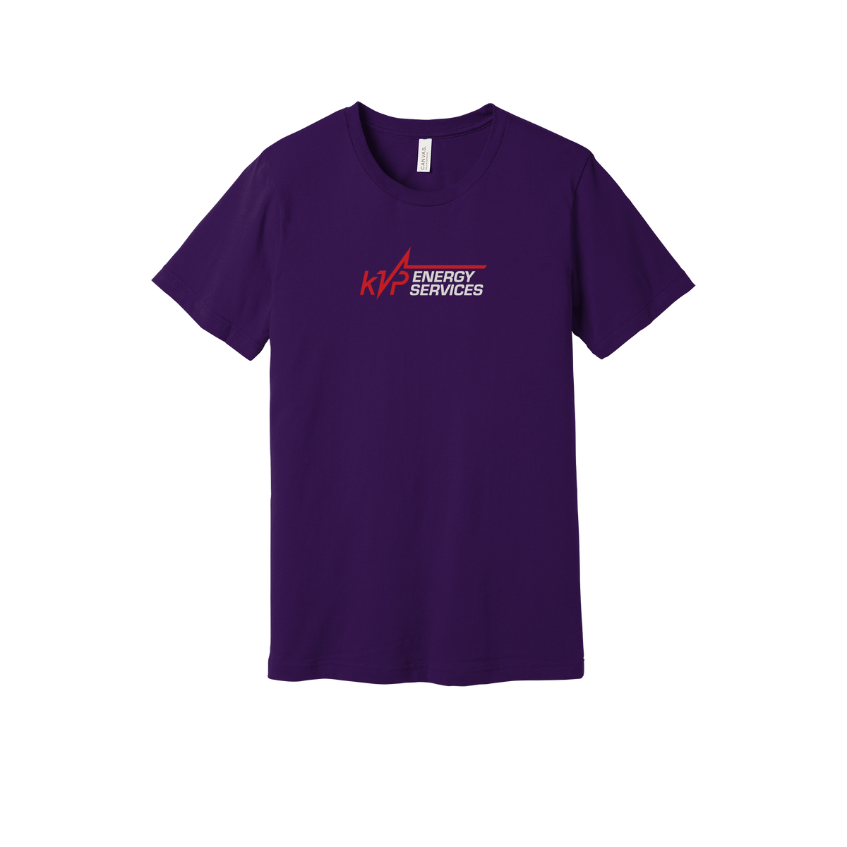 kvpenergy-everyday-essentials-short-sleeve-tee-dtf-front-BC3001-teampurple-flat-front