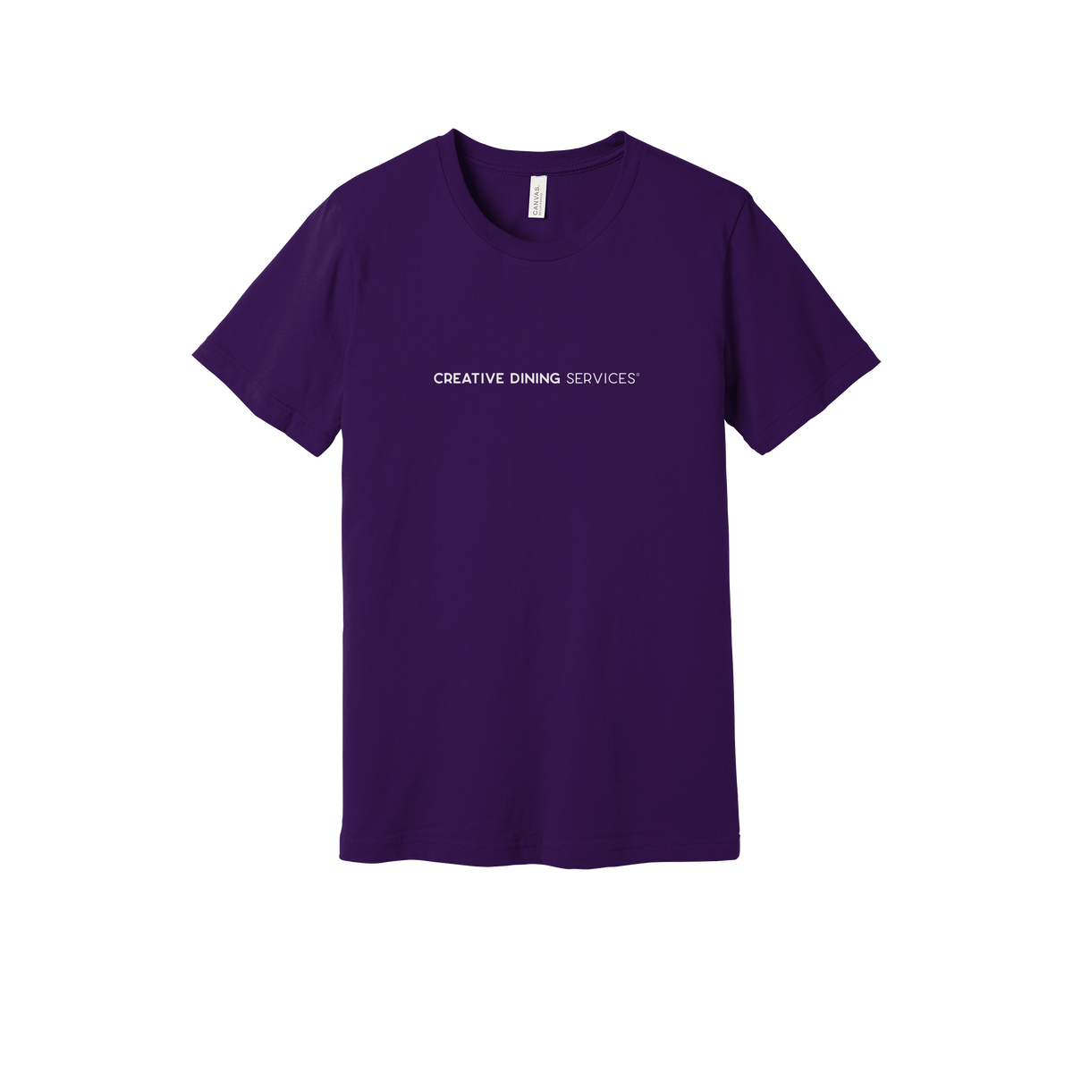 creativedining-everyday-essentials-short-sleeve-tee-dtf-front-BC3001-teampurple-flat-front