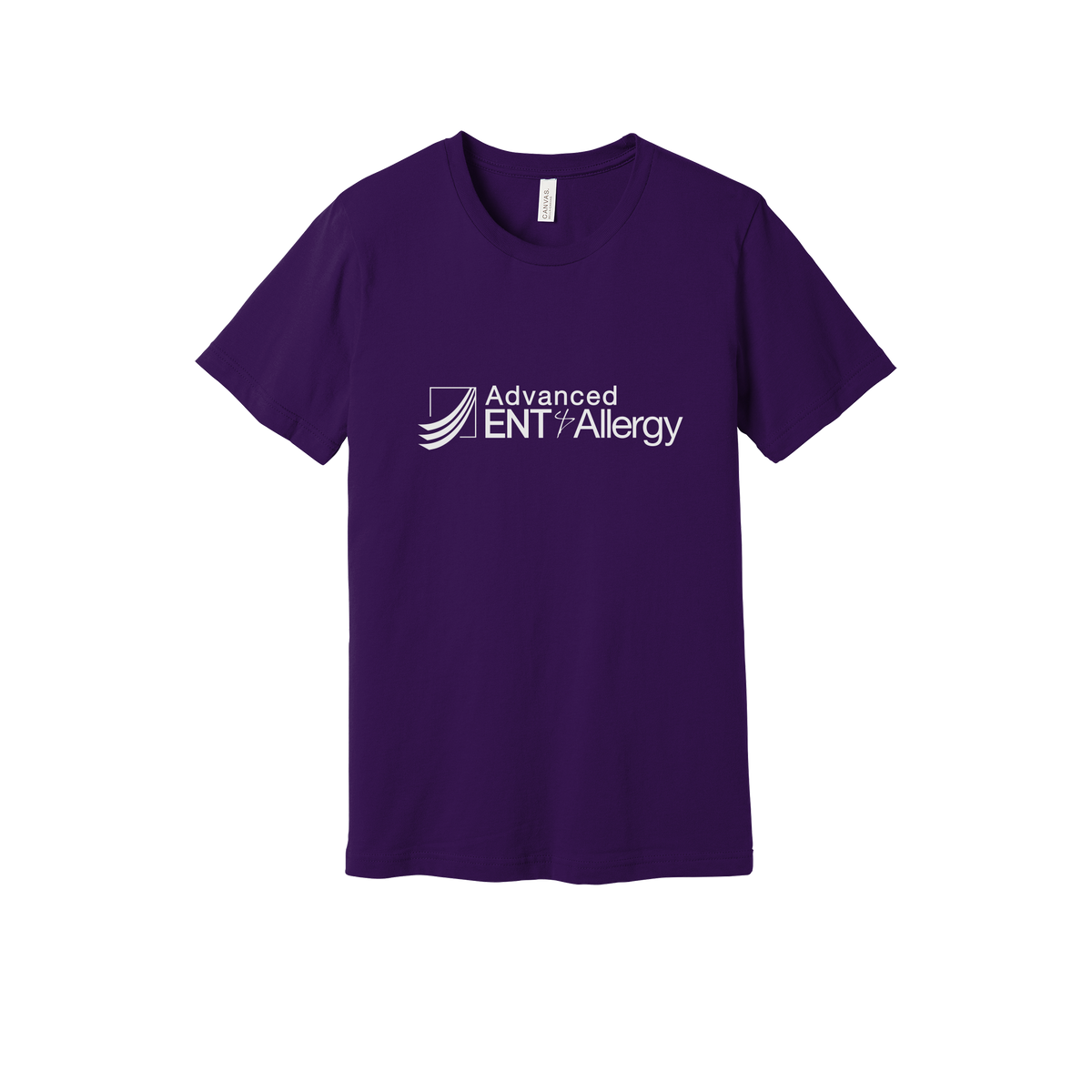 advancedentandallergy-everyday-essentials-clinic-short-sleeve-tee-dtf-front-BC3001-teampurple-flat-front