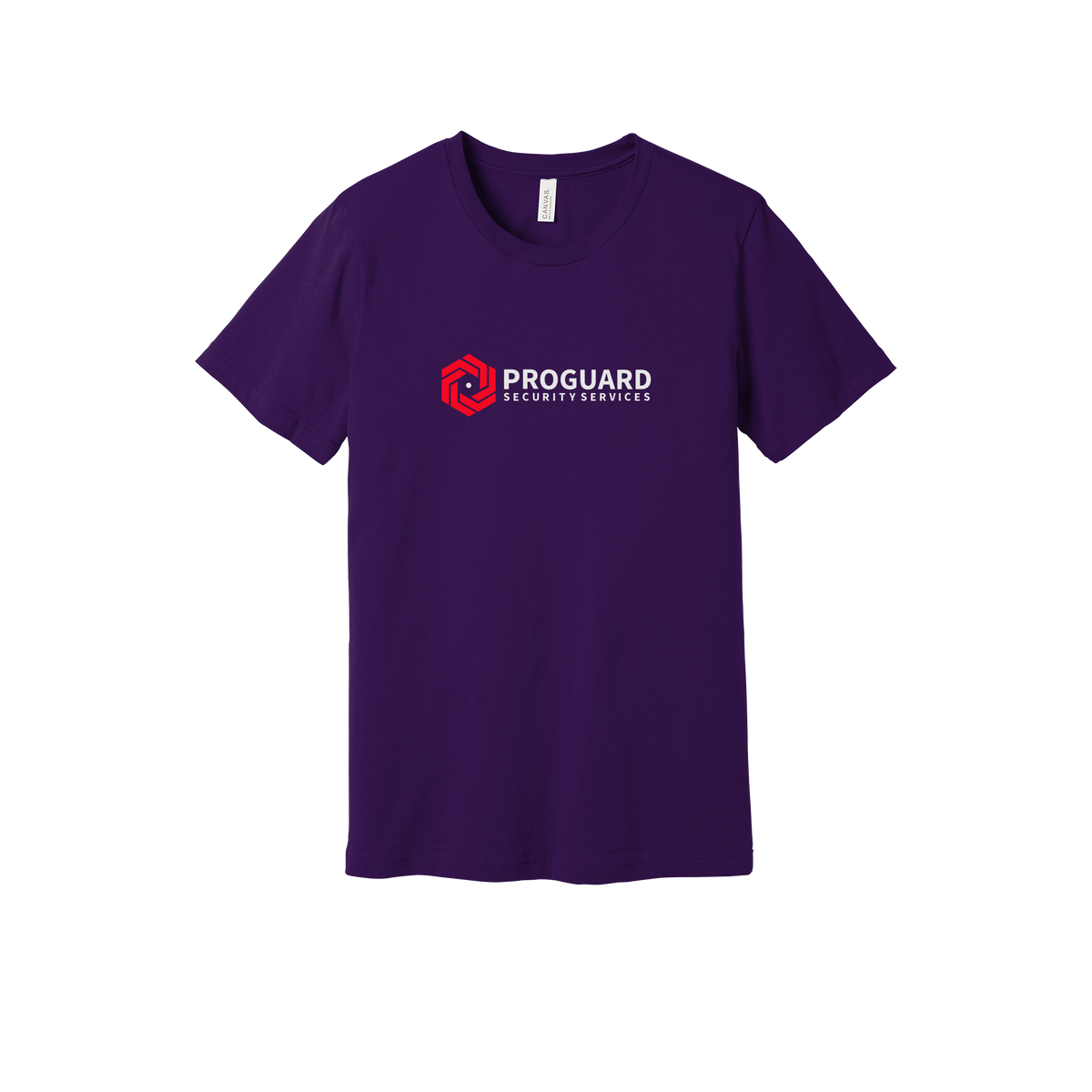 proguardsecurityservices-everyday-essentials-short-sleeve-tee-dtf-front-BC3001-teampurple-flat-front