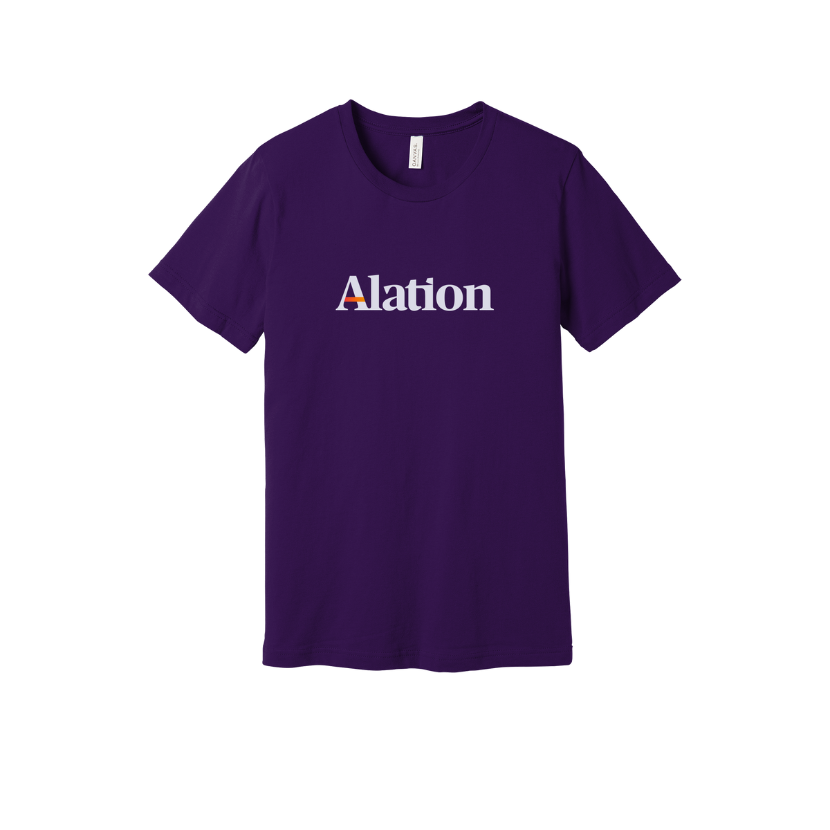 alation-everyday-essentials-short-sleeve-tee-dtf-front-BC3001-teampurple-flat-front