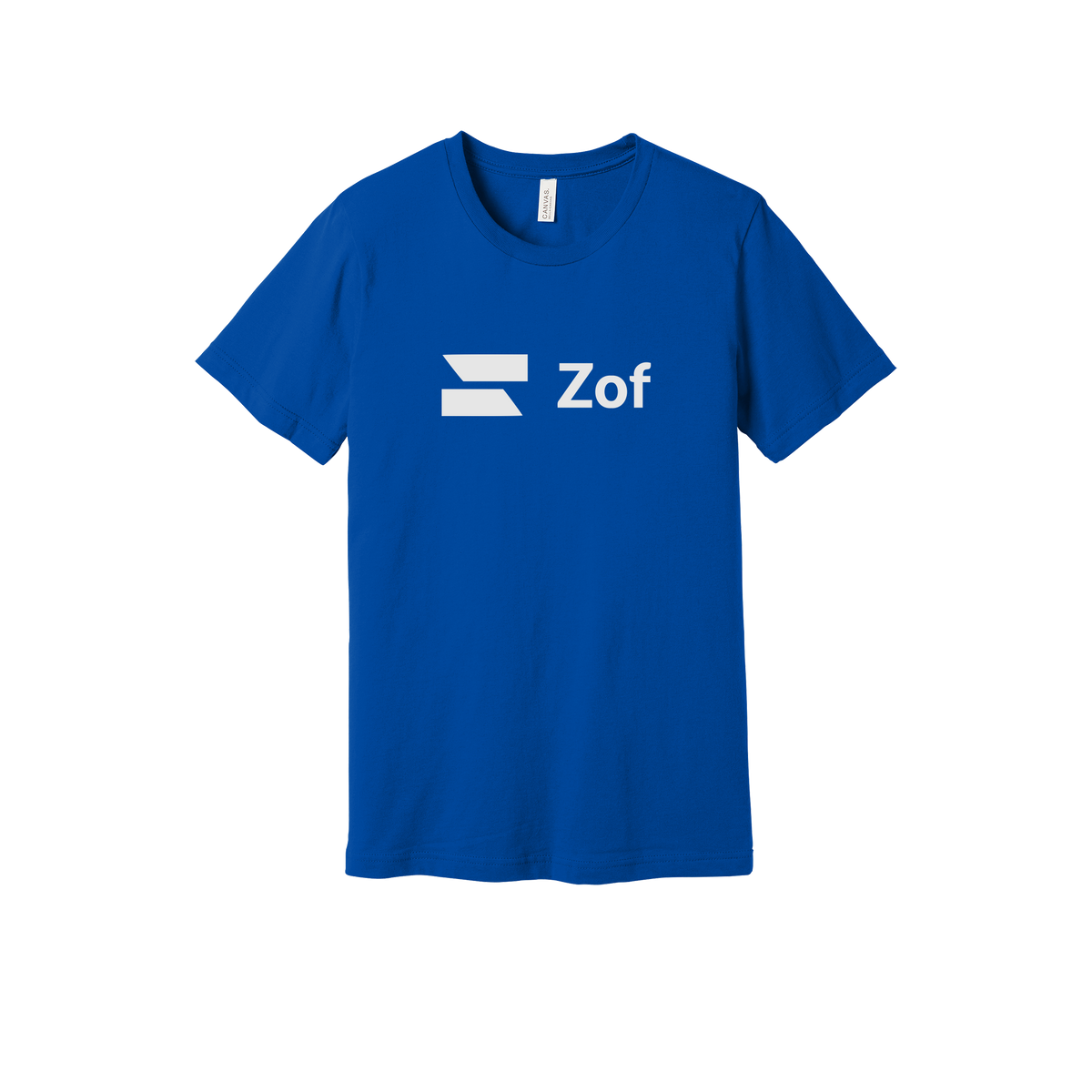 zof-everyday-essentials-short-sleeve-tee-dtf-front-BC3001-trueroyal-flat-front